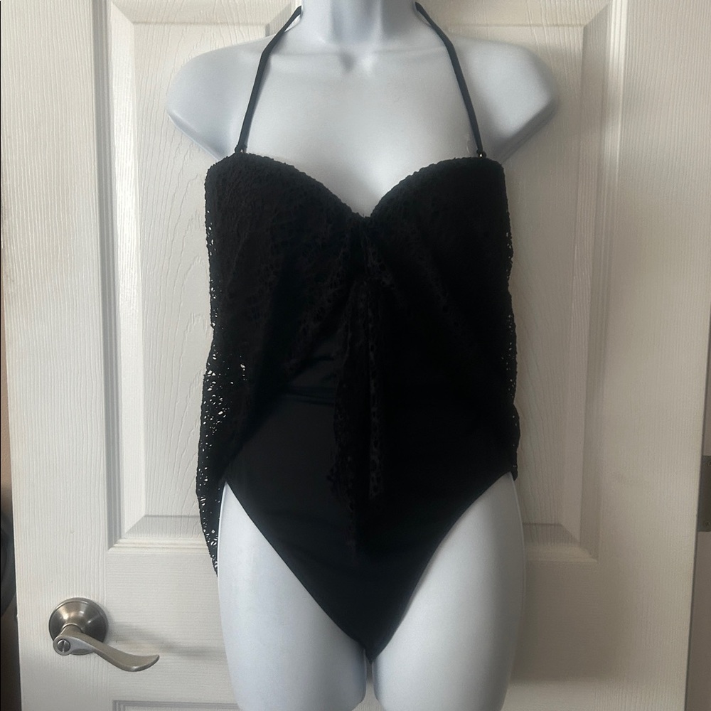 Ralph Lauren Black Halter one piece swimsuit - Picture 2 of 4